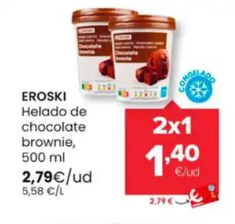 Autoservicios Familia EROSKI Helado de chocolate oferta