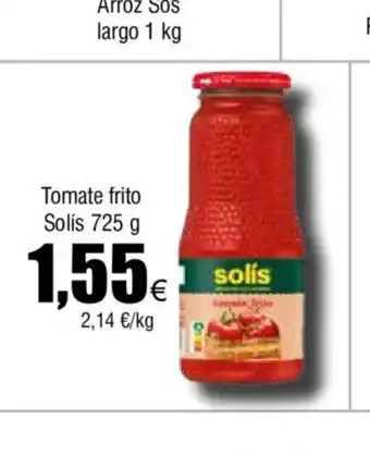 FROIZ Tomate frito Solís 725 g oferta