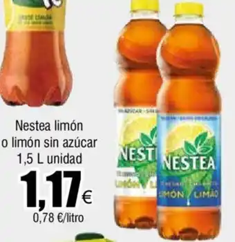 FROIZ Nestea limón o limón sin azúcar 1,5 L unidad oferta