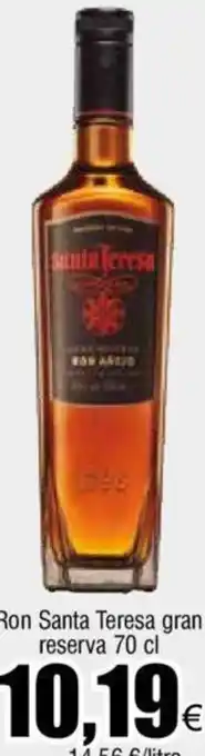 FROIZ Ron Santa Teresa gran reserva 70 cl oferta