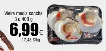 FROIZ Vieira media concha 3 u 400 g oferta
