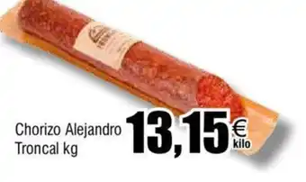 FROIZ Chorizo Alejandro Troncal kg oferta