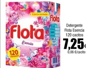FROIZ Detergente Flota Esencia 120 cacitos oferta