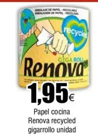 FROIZ Papel cocina Renova recycled gigarrollo unidad oferta