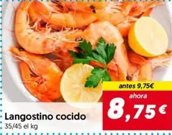 Hiper Usera Langostino cocido oferta