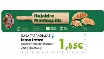 Hiper Usera CASA TARRADELLAS Masa fresca oferta