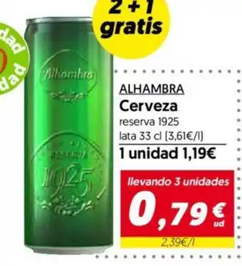 Hiper Usera ALHAMBRA Cerveza oferta