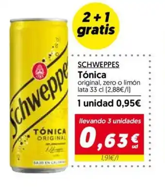 Hiper Usera SCHWEPPES Tónica oferta