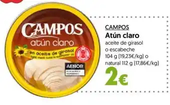 Hiper Usera CAMPOS Atún claro oferta