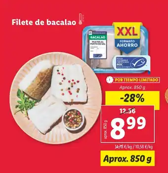 Lidl Filete de bacalao oferta