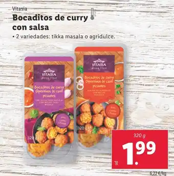 Lidl Bocaditos de curry con salsa oferta