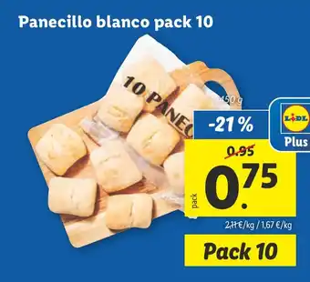 Lidl Panecillo blanco pack 10 oferta