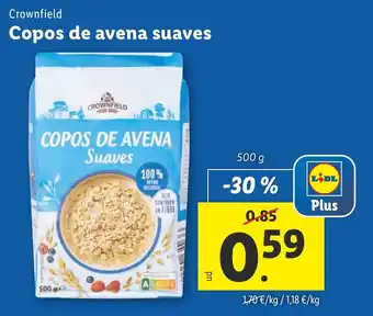 Lidl Copos de avena suaves oferta