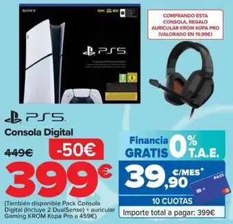 Carrefour Consola Digital oferta