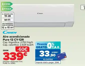 Carrefour Aire acondicionado Pure 12 CY-12R oferta