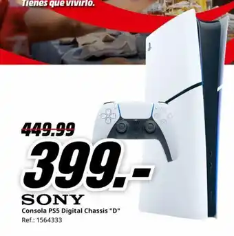 MediaMarkt Consola PS5 Digital Chassis "D" oferta