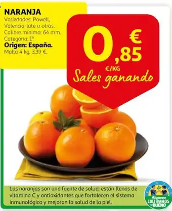 Alcampo NARANJA oferta