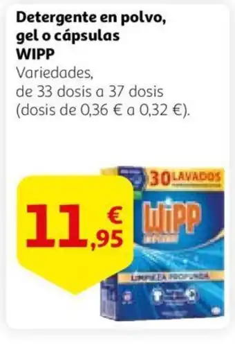Alcampo Detergente en polvo, gel o cápsulas WIPP oferta