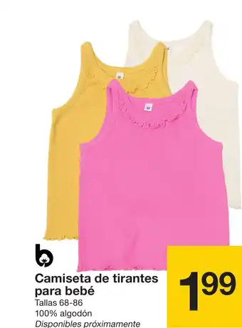 Zeeman Camiseta de tirantes para bebé oferta