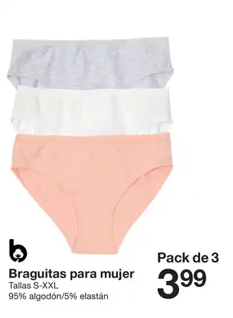 Zeeman Braguitas para mujer oferta