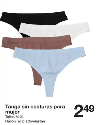 Zeeman Tanga sin costuras para mujer oferta