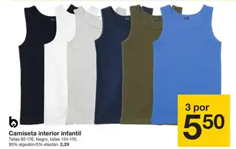 Zeeman Camiseta interior infantil oferta