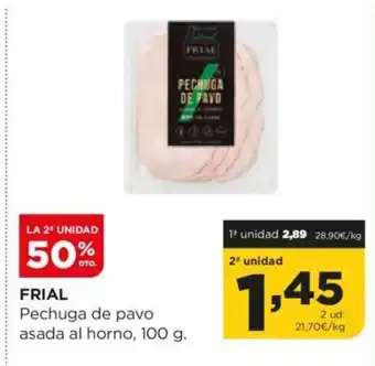 Alimerka FRIAL Pechuga de pavo asada al horno, 100 g. oferta
