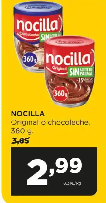 Alimerka NOCILLA Original o chocoleche, oferta