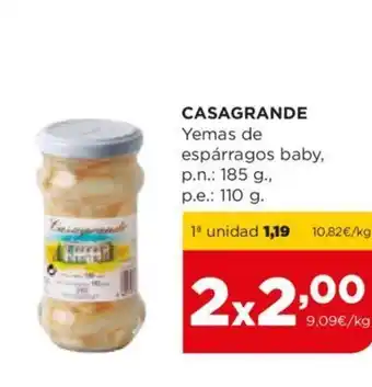 Alimerka CASAGRANDE Yemas de espárragos baby, oferta