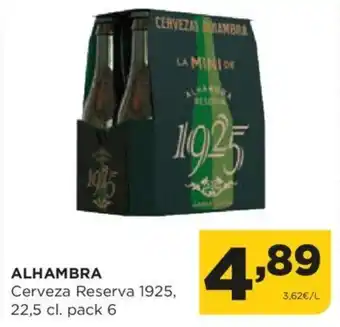 Alimerka ALHAMBRA Cerveza Reserva 1925, 22,5 cl. pack 6 oferta