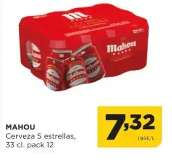 Alimerka MAHOU Cerveza 5 estrellas, oferta