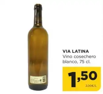 Alimerka VIA LATINA Vino cosechero blanco, 75 cl. oferta