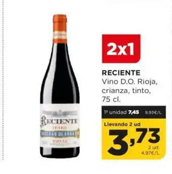 Alimerka RECIENTE Vino D.O. Rioja, crianza, tinto, oferta