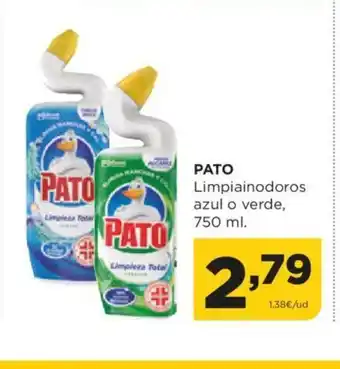 Alimerka PATO Limpiainodoros azul o verde, oferta