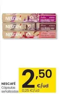 Eroski Nescafé - cápsulas oferta