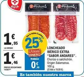 E.Leclerc Sabor andares - loncheado ibérico extra oferta