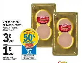 E.Leclerc Aoste - mousse de foie de pato oferta