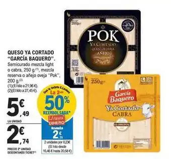 E.Leclerc García baquero - queso ya cortado oferta