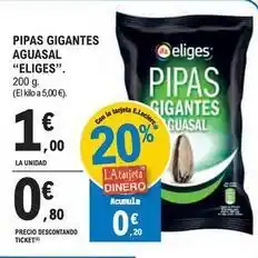 E.Leclerc Eliges - pipas gigantes aguasal oferta