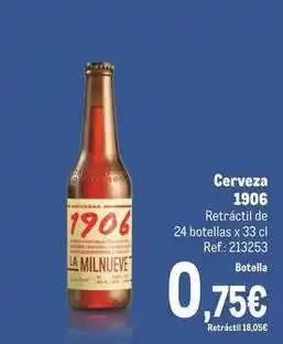 Makro 1906 - cerveza oferta