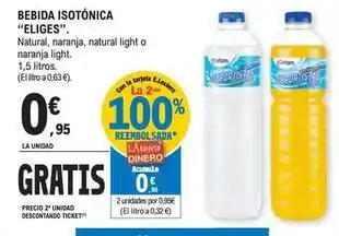 E.Leclerc Eliges - bebida isotónica oferta