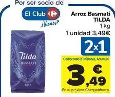 Carrefour Market Tilda - arroz basmati oferta