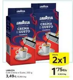 Caprabo Lavazza - cafè crema e gusto, 250 g oferta
