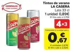 Carrefour Market La casera - tintos de verano oferta