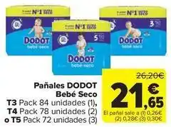 Carrefour Market Dodot - panales bebe seco oferta