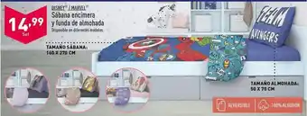 ALDI Disney - sabana encimera y funda de almohada oferta