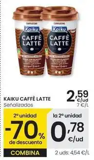 Eroski Kaiku - caffè latte oferta