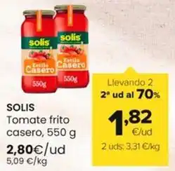 Autoservicios Familia Solís - tomate frito casero oferta