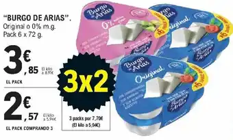 E.Leclerc "Burgo de Arias" Pack 6 x 72 g. El Pack Comprando 3 oferta
