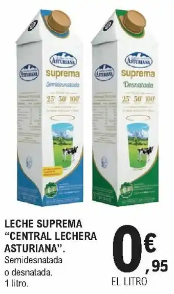 E.Leclerc Leche Suprema "Central Lechera Asturiana" 1 litro oferta